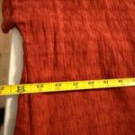 Soft Surroundings  Gauze Midi Linen Blend short sleeve remi shirt dress XL Maroon Photo 4