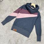 Naketano  Women’s Hoodie Pullover Brave New World in Gray Pink Maroon Rope M Photo 9