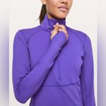 Lululemon Best Pace Half Zip Lazurite Purple S 12 NWOT Nulux Running Top Jacket Photo 3