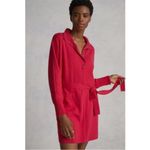 Anthropologie  Daily Practice Polo Knit Mini Tunic Dress Hot Pink Small NEW Photo 4