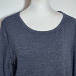 Jillian Micheals Long Sleeve Gray Sporty Knit Top Size Large Gray Athletic Top Photo 2