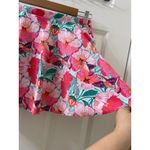 NEW Women L PINK Swim Skirt Swimwear Lake Pool FLORAL BIRDS TROPICAL Coastal Size L Photo 2