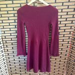 Ann Taylor Ann‎ Taylor Burgundy Ribbed Sweater Dress Size XS Photo 1
