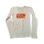 Hooters New Women’s  Vintage Uniform V-Neck Long Sleeve T-shirt size Xs Photo 2