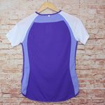 Nike | Purple Dri-Fit Mesh Running Short Sleeve Tee Photo 1
