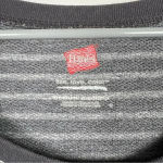 Hanes Women’s Short Sleeve Cuffed Scoop Neck Striped Shirt Gray White, Size Med Photo 4