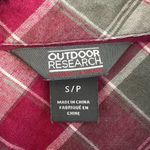 Outdoor Research Plaid Ceres Flannel Button Down Shirt Size S Red Photo 8