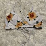 Zaful Strappy Sunflower Bikini Top Size 4 Photo 0