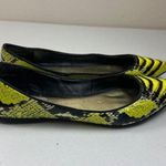 Embroidered Green & Black Snake Print Ballet Flats Size 6.5 Photo 10