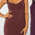 Free People π΅ SALE 3/$25 Intimately BodyCon Purple Black Polkadot Mini Dress L Photo 0
