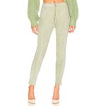 retrofete James Suede Zip Front Pant Sage Womens Size Medium Green Photo 3