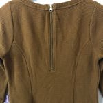 Boden Crewneck 3/4 Sleeve Mustard Brown Dress Photo 4