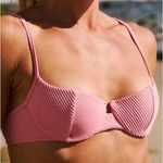 New! Set! Free People x Peony panel balconette‎ highline pant bikini, size L Pink Size L Photo 1