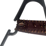 Jones New York Dress Y2k Size 10 Brown Chiffon 100% Silk Beaded Midi Dress Photo 4