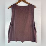 Gap  Fit Breathe XL Textured Sleeveless Front Tie Top in Mocha Photo 1