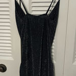 Pretty Little Thing Black Cowl Nexk Side Split Bodycon Photo 0