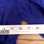 Cloth & Stone Anthropologie  Luxe Satin Banded Blouse‎ Blue XS Photo 2