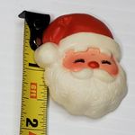 Hallmark  Christmas Jolly Santa Eyes Closed Brooch Vtg 2" Pin Unsigned Photo 2