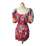 French Connection  Isadora Patch Poplin Dress Mini Puff‎ Sleeve Size Medium NWT Photo 8