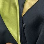 Midnight Velvet Women's Size 20W Blazer Navy Blue Lime Green Photo 7