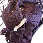 Victorias Secret PINK Womens Size Large Dark Purple Strappy Lace Bralette​​​​ Photo 3