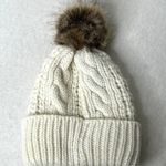 47 Brand New England Patriots Cream Logo Pom Pom Beanie Hat Photo 2