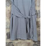 Bobeau Dress Woman's Size Large Striped Blue White Nautical Jersey Knit Tie Photo 2