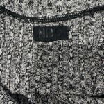 NBD Black and White Knit Top Photo 2