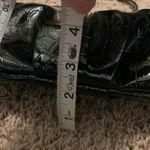 Chateau  Black Animal Patent Leather Purse Photo 6