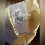 Loft Ann Taylor  Laura Size 12‎ Yellow Wide Leg Dress Pants Photo 5