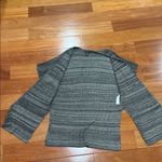 Eileen Fisher Grey Short Sleeve Open Knit Kimono Duster Cardigan Size SM Photo 4