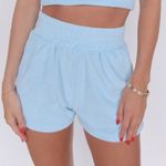 Better Together Size L Super Soft Lounge Shorts Light Periwinkle Blue Comfy NWT Blue Size L Photo 0