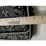 Chico's  Embroidered Black Gold Crossbody Purse Shoulder‎ Bag Going Out Travel Photo 5