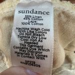 Sundance Femme Voyager Cargo Boho Linen Cotton Pants Crochet Trim Beige Sz 6 Tan Photo 10