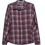 Wrangler Wrancher by  Women's Long Sleeve Pearl Snap Button Front Blouse‎ Size XL Photo 0