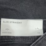 Loft The Slim High Rise Straight Leg Denim Jeans Women's Size 10 Black 790141 Photo 7