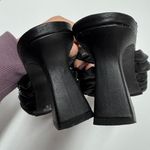 Open Edit  Heels Womens 8 Black Quinn Knotted Strappy Open‎ Square Toe Photo 7