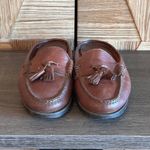 Talbots  Womens Brown Leather Loafers Slip-Ons Size 8M Tassels Career Mule Photo 2
