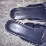 J.Crew Navy Blue Suedes Bow Mules Size 9 Photo 5