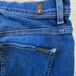 7 For All Mankind The Modern Straight Jeans Women 31x25 Raw Hem Cropped (cut) Photo 4
