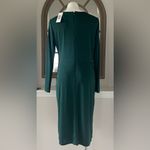Lauren Ralph Lauren Jersey Surplice Cocktail Dress in Green, Size 14, New w/Tag Green Photo 8