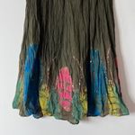 90s Vintage Boho Skirt Green Size M Photo 6