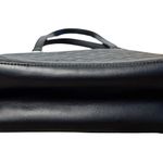 Moschino LOVE Faux Leather Black Quilted Shoulder Purse Tote Bag Double Strap Photo 7