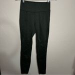 prAna  Dark Forest Green Moto Knit Leggings Photo 2