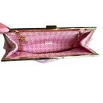 Lilly Pulitzer  Embroidered‎ Floral Shoulder Bag Clutch Pink White Purse Preppy Photo 4