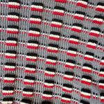 VTG Gino Paoli Italy 100% Wool Turtleneck Sweater Textured Red White Black Check Gray Size L Photo 1