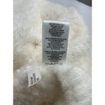 Calvin Klein Womans  XL Sweatshirt Ivory Full Zip Long Sleeve Fuzzy Photo 4