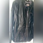 harley davidson Harley-Davidson women’s black rhinestone leather jacket, riding jacket womens Photo 5