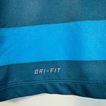 Nike Pro DriFit L/S Striped V Neck Tee Blue Size S Photo 6