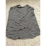 Dana Buchman  XL Short Sleeve Black White Tan Tunic Top Blouse Tee Tshirt Shirt Photo 1